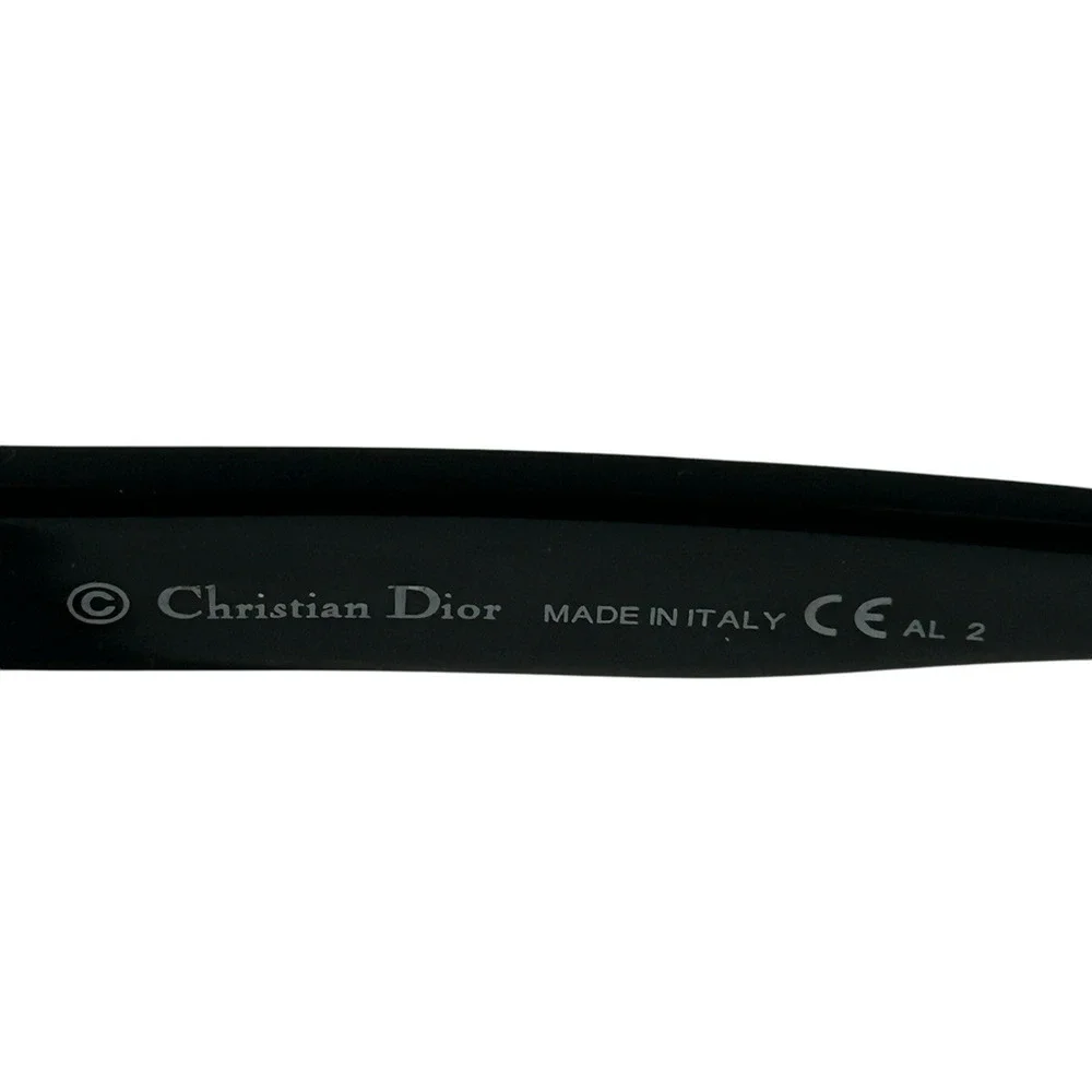 Dior Black Square Frame Sunglasses w/Gold Accents DiorMitzA3 EUC